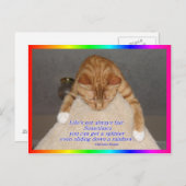 Carte Postale La vie n'est pas juste (Devant / Derrière)