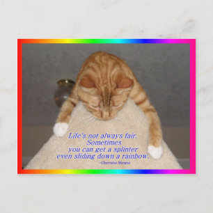 Carte Postale La vie n'est pas juste