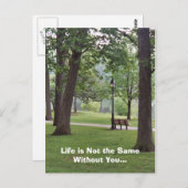 Carte Postale La vie n'est pas la même sans vous (Devant / Derrière)