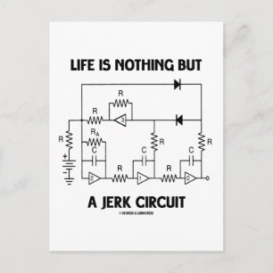 Carte Postale La Vie N'Est Rien D'Autre Qu'Un Circuit De Jerk (H