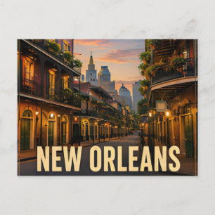 Carte Postale La vie nocturne du Quartier français de La Nouvell