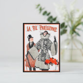Carte Postale La Vie Parisienne - Mode française (Debout devant)