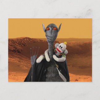 Carte Postale La vie sur Mars