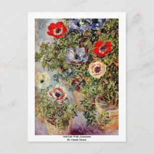 Carte Postale La Vie Toujours Avec Les Anémones De Claude Monet