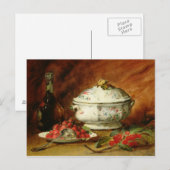 Carte Postale La vie toujours avec une soupière de soupe (Devant / Derrière)