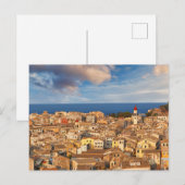 Carte Postale La vieille ville de Corfou, Grèce (Devant / Derrière)