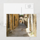 Carte Postale La vieille ville de Rhodes (Devant / Derrière)