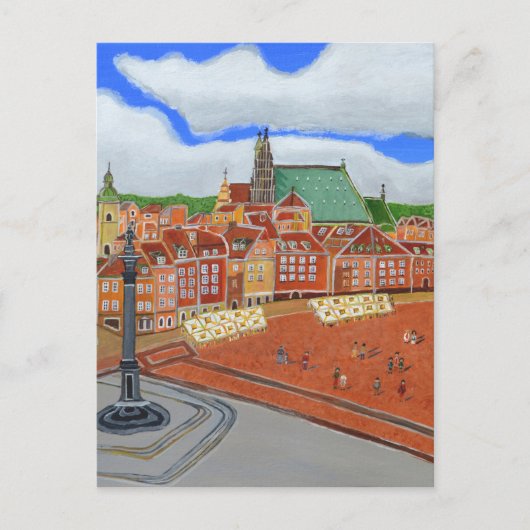 Carte Postale La Vieille Ville De Varsovie (Devant)