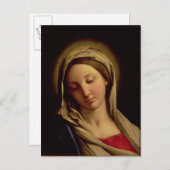 Carte Postale La Vierge (Devant / Derrière)