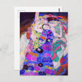 Carte Postale La Vierge (1913) de Gustav Klimt. (Devant / Derrière)
