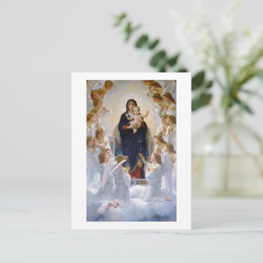 Carte Postale La Vierge aux anges, Bouguereau (Debout devant)