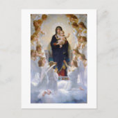 Carte Postale La Vierge aux anges, Bouguereau (Devant)