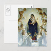 Carte Postale La Vierge aux anges, William Bouguereau (Devant / Derrière)