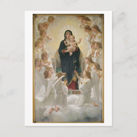Carte Postale La Vierge avec Angels, 1900 (Devant)