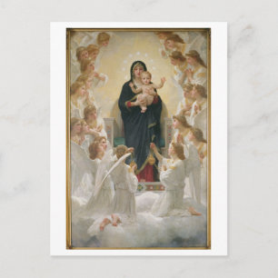 Carte Postale La Vierge avec Angels, 1900