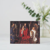 Carte Postale La Vierge avec Canon van der Paele, Jan van Eyck (Debout devant)