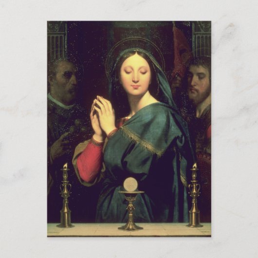 Carte Postale La Vierge avec l'hôte, 1841 (Devant)