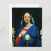 Carte Postale La Vierge de l'hôte, 1866 (Devant / Derrière)