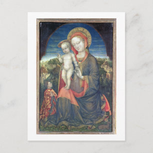 Carte Postale La Vierge de l'Humilité adorée par Leonello d'Este