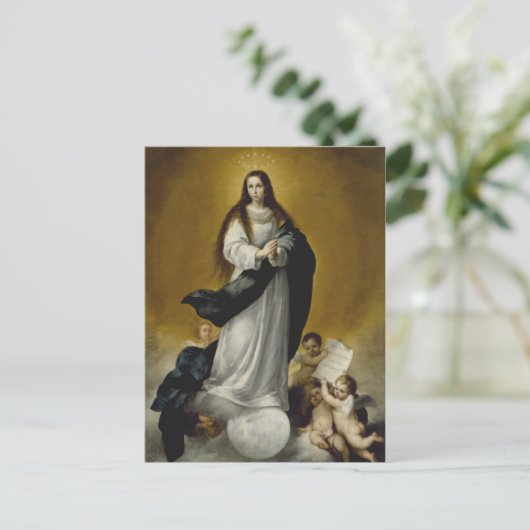 Carte Postale La Vierge de l'Immaculée Conception (Debout devant)