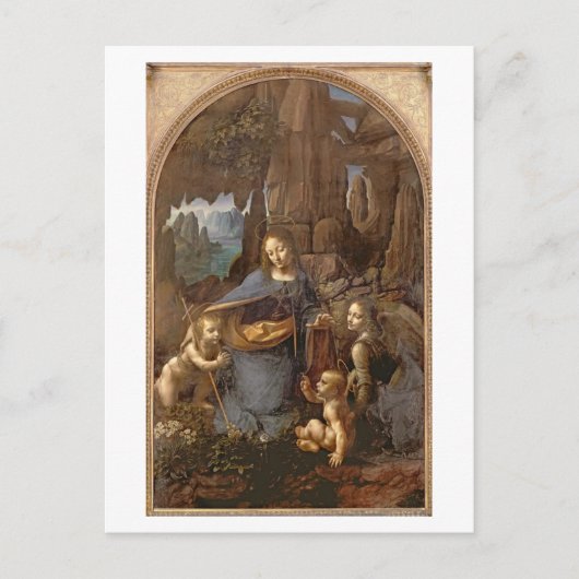 Carte Postale La Vierge des Rochers (Devant)