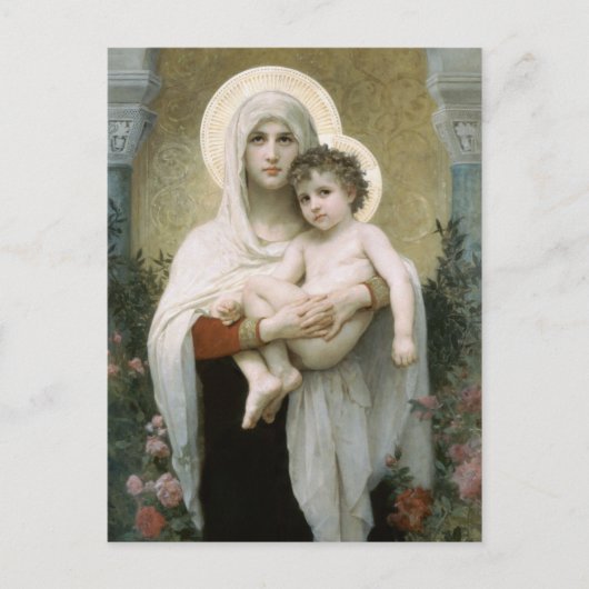 Carte Postale La Vierge des Roses (Devant)