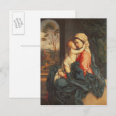 Carte Postale La Vierge et l'adoption de l'enfant (Devant / Derrière)
