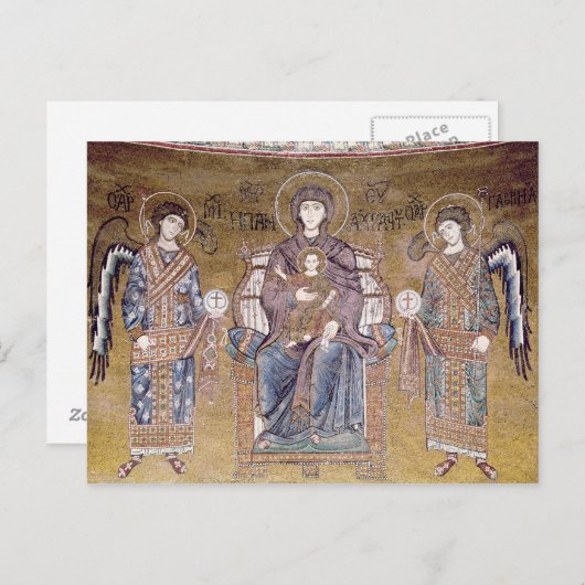 Carte Postale La Vierge et l'enfant (Devant / Derrière)