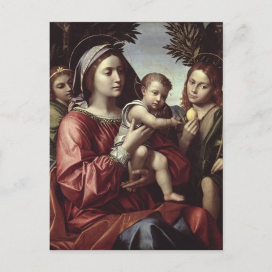 Carte Postale La Vierge et l'enfant (Devant)