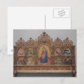 Carte Postale La Vierge et l'enfant aux scènes légendaires (Devant / Derrière)