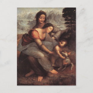 Carte Postale La Vierge et l'Enfant avec Sainte-Anne