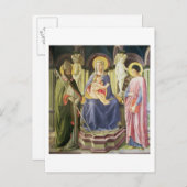 Carte Postale La Vierge et l'Enfant avec SS. Clement et Justin, (Devant / Derrière)