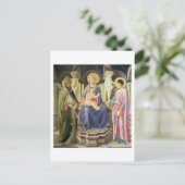 Carte Postale La Vierge et l'Enfant avec SS. Clement et Justin, (Debout devant)