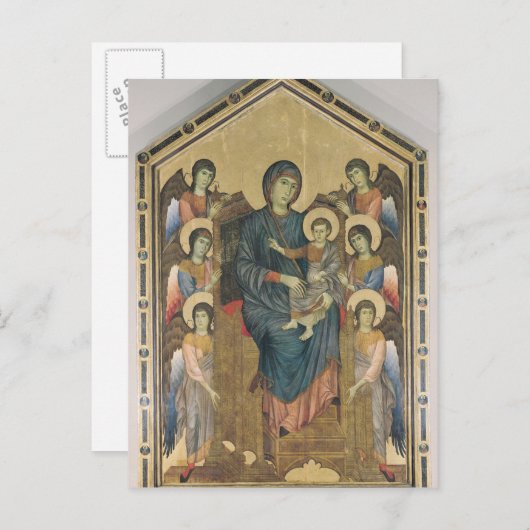 Carte Postale La Vierge et l'Enfant en majesté (Devant / Derrière)