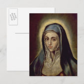 Carte Postale La Vierge Marie, c.1594-1604 (Devant / Derrière)
