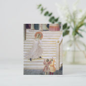 Carte Postale La Vierge Marie monte l'escalier (Debout devant)