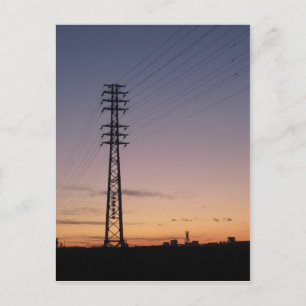 Carte Postale La ville au coucher du soleil : Tokyo