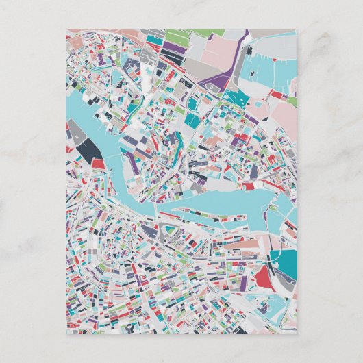 Carte Postale La ville d'Amsterdam (Devant)