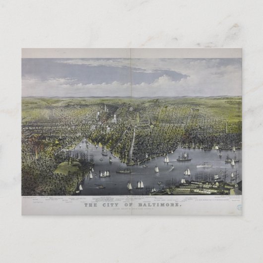 Carte Postale La ville de Baltimore (Devant)