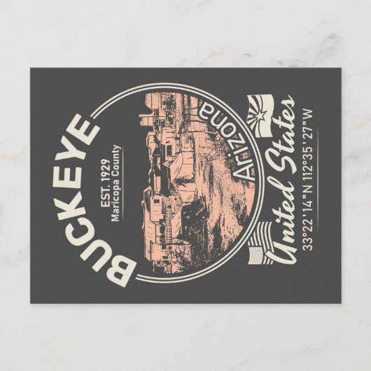 CARTE POSTALE LA VILLE DE BUCKEYE ARIZONA (Devant)