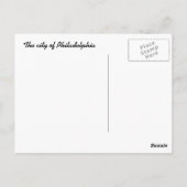 Carte Postale La ville de Philadelphie (Dos)