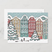 Carte Postale La ville d'hiver (Devant / Derrière)