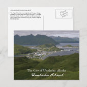 Carte Postale La ville d'Unalaska, Alaska (Devant / Derrière)