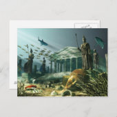 Carte Postale La ville perdue d'Atlantis (Devant / Derrière)
