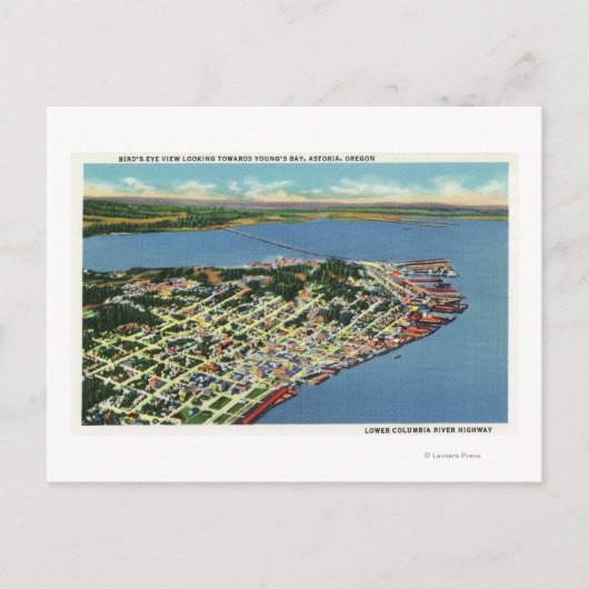 Carte Postale La ville vers Young's Bay (Devant)