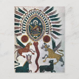 Carte Postale La vision de Daniel de Quatre Bêtes et de Dieu
