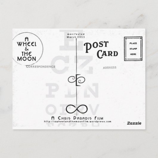 CARTE POSTALE LA VISION DE LA ROUE DE NORMAN (Dos)