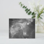 Carte Postale La vision noire et blanche de Hubble de l'univers (Debout devant)