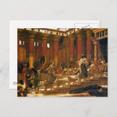 Carte Postale La Visite De La Reine De Sheba Au Roi Salomon (Devant / Derrière)