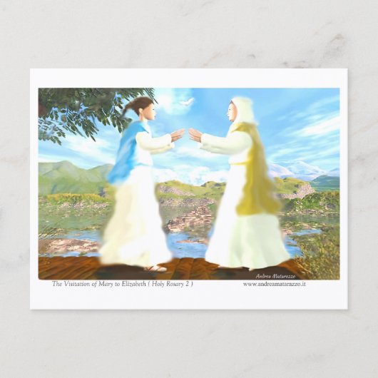 Carte Postale La Visite de Marie à Élisabeth (Devant)